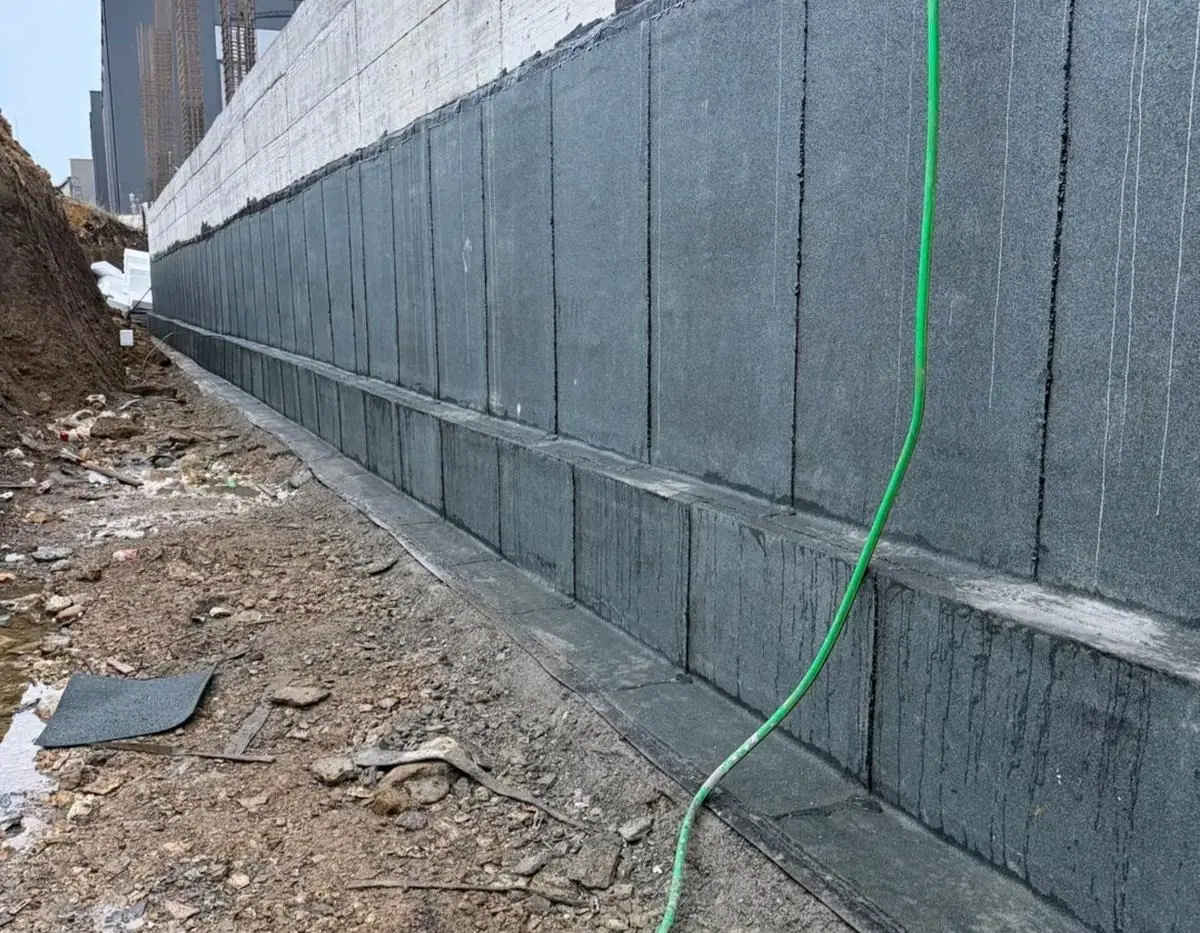 Imperméabilisation d’un mur de soutènement
