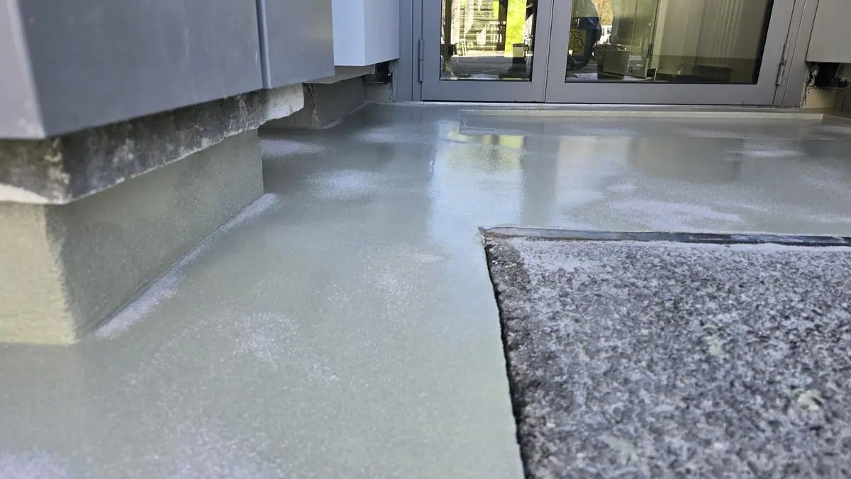 Terrasse en résine liquide